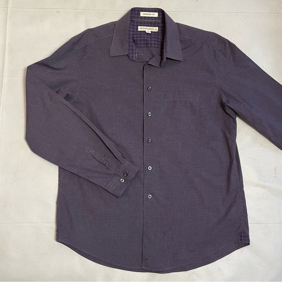 Pronto Uomo Modern Fit Long Sleeve Cotton Shirt Size XL - Picture 1 of 7
